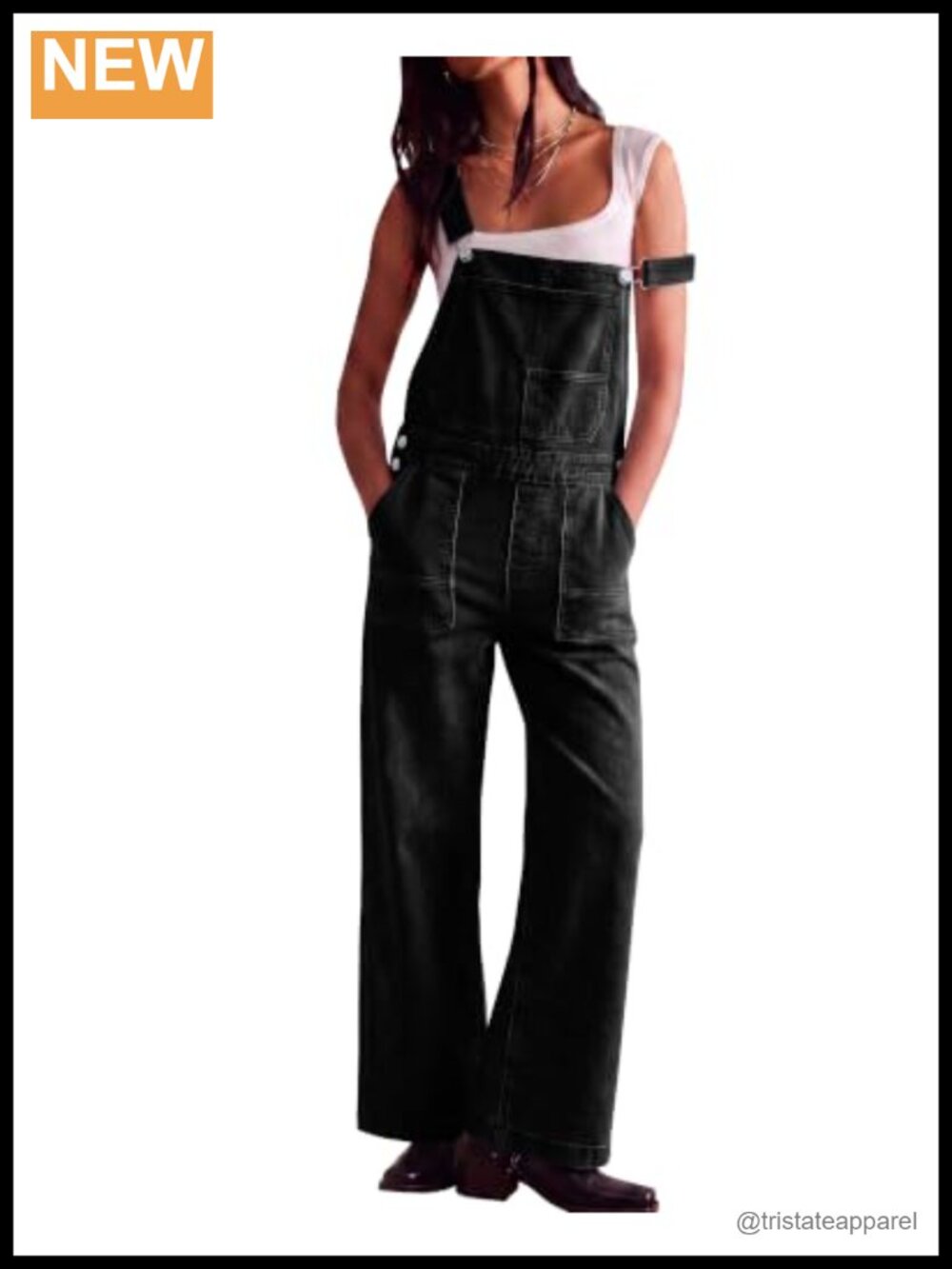Womens Denim Overalls Straight Wide Leg Boyfriend Jean Jumpsuit